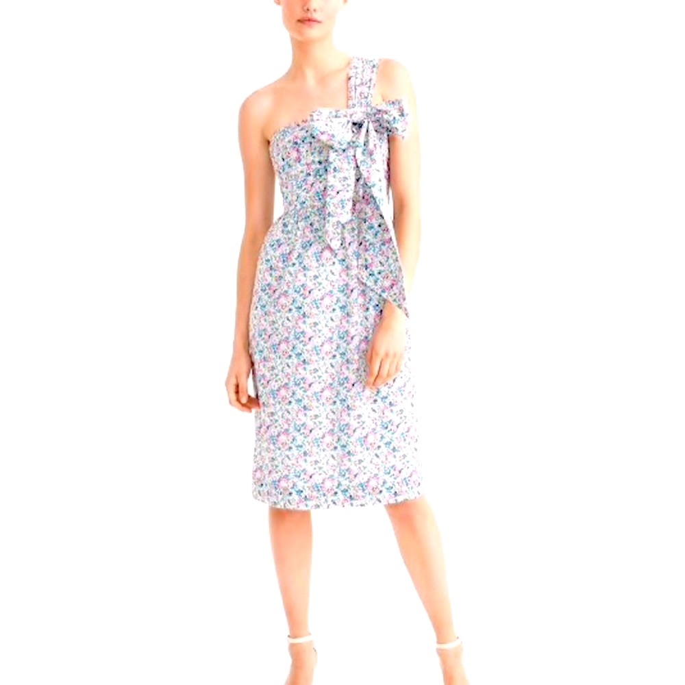 J.Crew Liberty Claire-Aude Floral Fabric One Shoulder